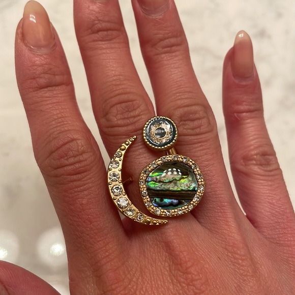 Unique Statement Ring (with size adjuster) Fits sizes 5/6/7 - Picture 11 of 11